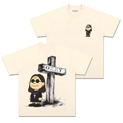 OZZY AND CHARLIE BROWN T-SHIRT