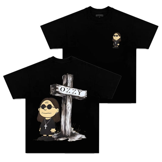 OZZY AND CHARLIE BROWN T-SHIRT